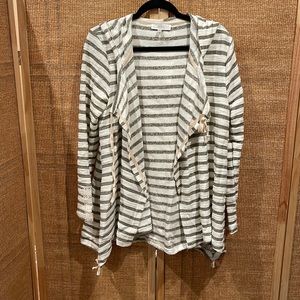 Lightweight, striped jacket with embellishments- size medium